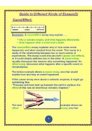 English Worksheet: types of writing