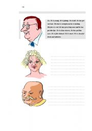 English worksheet: phisicial appearance