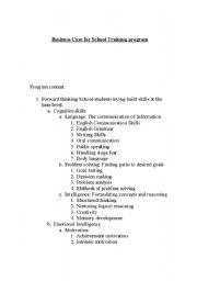 English worksheet: Lesson plan