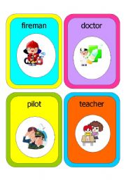 English Worksheet: flashcards jobs