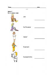 English worksheet: professions