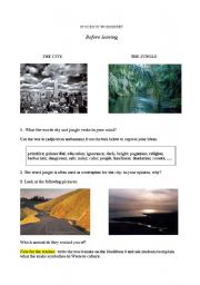 English Worksheet: unit on darkness