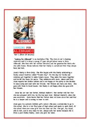 English worksheet: Looking for Alibrandi-movie