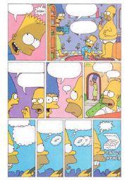 English Worksheet: Make Your Own Simpsons Comic (Part one-3 pages)