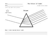 English worksheet: Prism- The Color of Light
