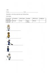 English worksheet: JOBS