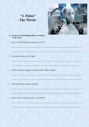 English Worksheet: I, Robot