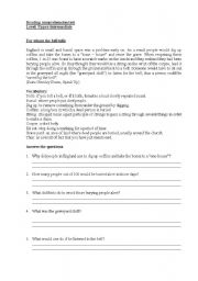 English worksheet: For whom the bell tolls
