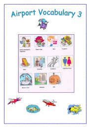 English Worksheet: AIRPORT vocabulary 3