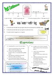 English Worksheet: PAST CONTINUOUS AND PAST PERFECT