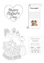 English Worksheet: A present for mother