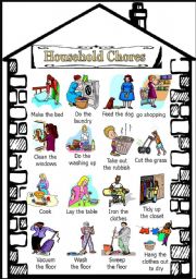 English Worksheet: Household chores