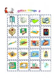 English Worksheet: Office things 2 (02.05.09)