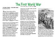 English Worksheet: Topic: The First World War