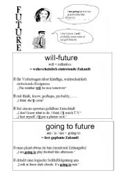 English worksheet: future tenses