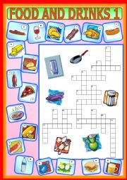English Worksheet: Food and Drinks 1