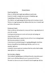 English Worksheet: Phrasal Verb Stories