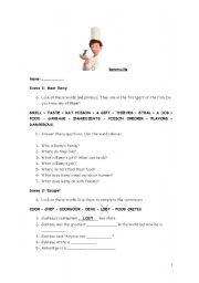 English Worksheet: Ratatouille