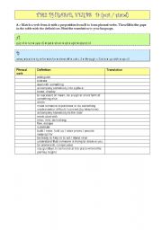 English Worksheet: Phrasal verbs 2 bat (part 4)