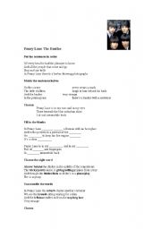English Worksheet: Penny Lane by The Beatles