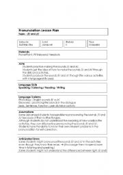 English Worksheet: English Pronunciation /l/ and /r/ Lesson Plan