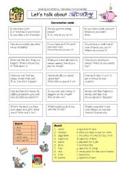 English Worksheet: Let�s talk about MONEY
