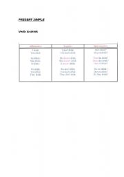 English Worksheet: Present simple