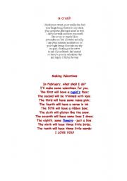 English Worksheet: A CRUSH