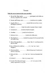 English Worksheet: Grammar exercise