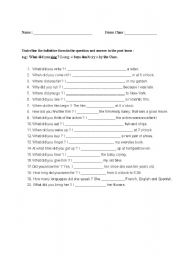 English Worksheet: irregular verbs worksheet