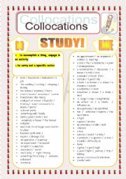 English Worksheet: Make,get, do, have. Collocations