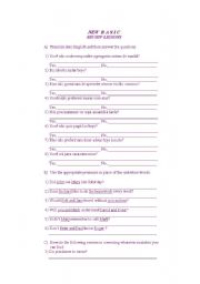 English Worksheet: First exercise english