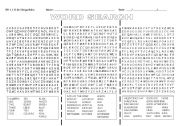 English Worksheet: Word Search - Vocabulary Revision