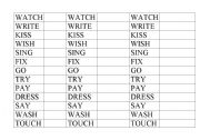 English Worksheet: Verb game