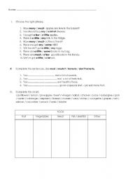 English worksheet: Test