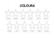 English worksheet: Colours