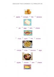 English worksheet: FOOD