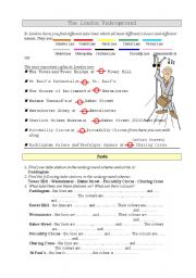 English Worksheet: The London Underground