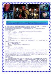 Hellboy 2 Movie Activity - Simple Present, Simple Future and Simple Past