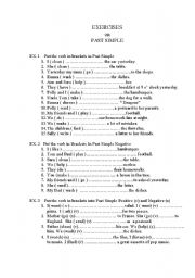 English Worksheet: Past Simple