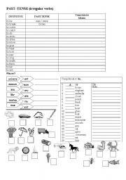 English Worksheet: A or An, past simple and places. 