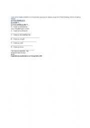 English Worksheet: Health problems