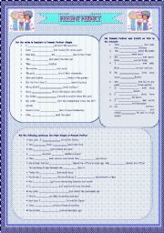 English Worksheet: PRESENT PERFECT SIMPLE