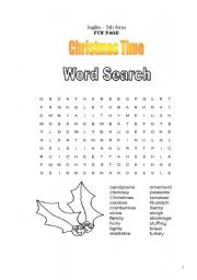English Worksheet: Christmas