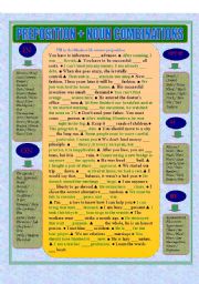 Preposition + noun combinations