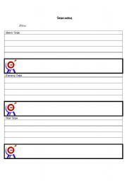 English worksheet: Targets Sheet