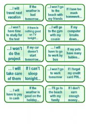 English Worksheet: 1st Conditional Dominoes (4 pages)