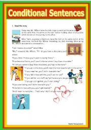 English Worksheet: CONDITIONAL SENTENCES