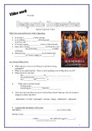 English Worksheet: Video worksheet: Desperate Housewives