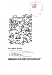 English worksheet: a toy shop